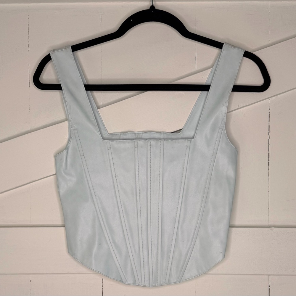 7 For All Mankind Light Blue Corset